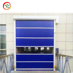 Puerta de alta velocidad de PVC de diseño moderno, puerta rápida de rodadura rápida para almacenes, precio directo de fábrica OEM, característica a prueba de viento - Product Image 3