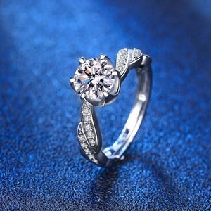 Anillo Ajustable para Mujer, Joyería Fina, Chapado en Platino, con Circonita, Diamante, Gema, Anillo Abierto, Banda Trenzada de Cobre Dorado - Product Image 4