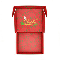 Boîte cadeau personnalisée en forme d'avion de Noël, boîte d'expédition en carton ondulé à trois couches, impression colorée quadricolore, pliable