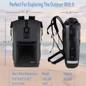 Free sample Popular <b>Roll</b>-<b>Top</b> Outdoor <b>Waterproof</b> Bag for Camping and Drifting <b>Waterproof</b> <b>Backpack</b> from Wholesale Manufacturer - Product Image 2