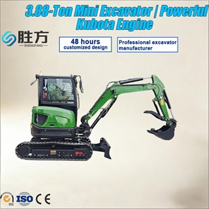 Máy đào siêu nhỏ gọn Ton 3880KG, đạt chuẩn EPA CE, dùng cho nhà, vườn, trang trại, máy đào bánh xích nhỏ gọn, công suất nhẹ - Product Image 1