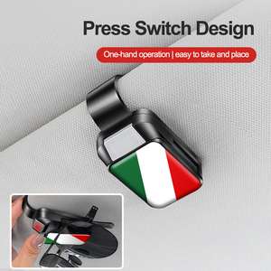 Occhiali da sole <span class=keywords><strong>auto</strong></span> Clip-bandiera multicolore Design, Logo personalizzato, accessorio porta occhiali <span class=keywords><strong>auto</strong></span> durevole - Product Image 3