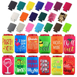 Portavasos de <span class=keywords><strong>Neopreno</strong></span> Personalizados para Bodas, Impresión de Coozies, Regalos, Funda Aislante Suave para Latas de Cerveza - Product Image 1