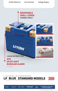 Batería de Litio LIYON LP5 de Alto Rendimiento, Reemplazo para YTX4L YTZ5S, para Motocicletas de Dos Ruedas, Triciclos, UTV, ATV - Product Image 2