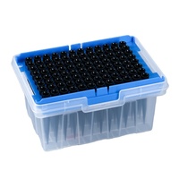 Filtro de pipette preto estéril descartável, teste médico do laboratório 200ul 50ul dicas para tecan