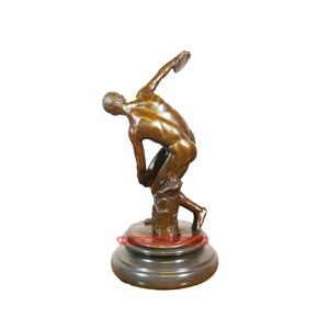 Estatua de hombre desnudo de bronce para exteriores, sala de estar interior, jardín, diseño de paisaje, decoración hecha a mano, artes de Metal, artesanías de Metal - Product Image 6