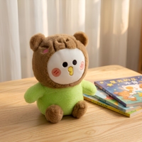Peluche Ours Kawaii de petite taille en coton PP ultra doux, anti-stress, pour lancer de mariage, sac en peluche