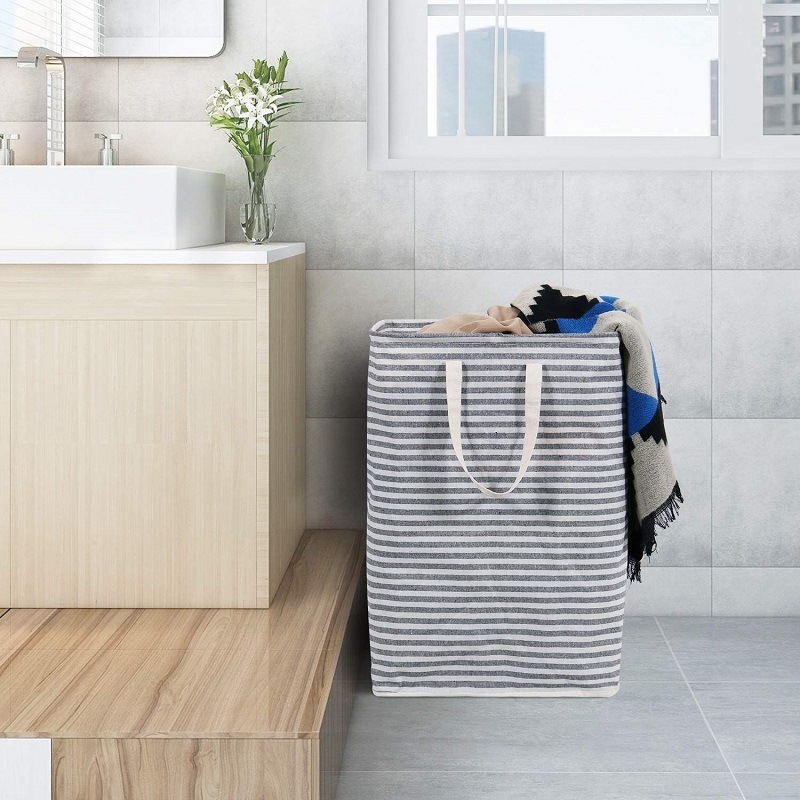 2 Panier à Linge Pliable, Panier à Linge Pop-Up En Maille Avec Poches Laterales Panier De Rangement Pliable Pour Vetements Avec Poignees Renforcees 89337455