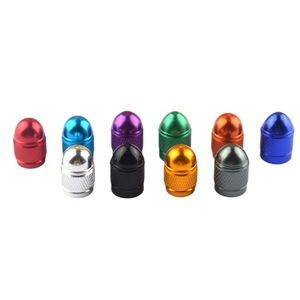 Bouchons de valve en alliage d'aluminium pour pneus de voiture, couvercles anti-poussière colorés, capuchons de valve sans chambre à air, embout standard américain - Product Image 2