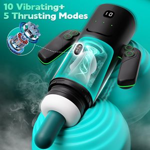 เครื่องช่วยสำเร็จความใคร่ชาย 3 in 1 พร้อมฟังก์ชั่นกระแทก 5 แบบ ดูด และสั่น 10 แบบ เครื่องช่วยสำเร็จความใคร่แบบอมสำหรับผู้ชาย - Product Image 3