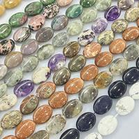 Vente en gros pierre précieuse 18X25MM grande pierre naturelle ovale pour la fabrication de bijoux 15 pièces/str