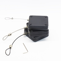 Boîtier antivol rétractable avec câble de sécurité en acier, enrouleur de câble 63x63 mm, grande boîte à câble à tension, chaîne en acier