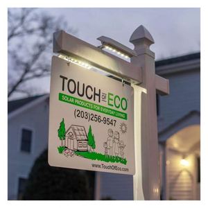 Custom Lawn Real Estate Signage Yard Signs White Stakes Digital Print with Adjustable Sign Mounting <b>Bracket</b> - Product Image 1