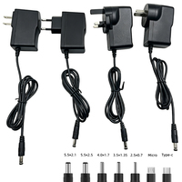 Chargeur universel de batterie au lithium DC multi-embouts 5V 6V 8.4V 12.6V 16.8V 21V 0.5A 1A 2A avec prises EU US UK, directement de l'usine