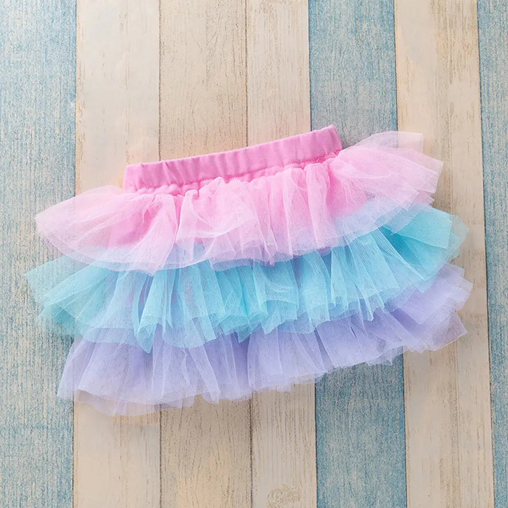 2023 vestiti Boutique per bambini dolce gonfio colorato a strati di balletto Tulle Tutu gonna da festa per bambine