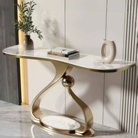 Table d'entrée de luxe moderne et simple, table d'entrée pour salon, table de présentation, table décorative murale pour couloir