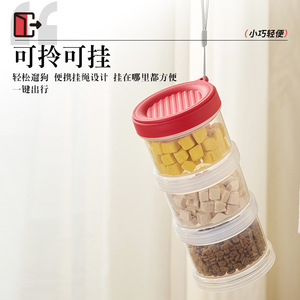 ขวดน้ำสำหรับสัตว์เลี้ยงแบบพกพาข้ามพรมแดนรุ่นใหม่ ถ้วยใส่น้ำและอาหารแบบพกพา ภาชนะบรรจุหลายชั้นสำหรับสุนัขและแมว เหมาะสำหรับ - Product Image 2