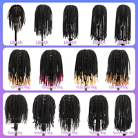 Prix de Gros Originea Perruques de Cheveux Humains Naturels Remy à Base en Dentelle Complète Micro Tressées Façon Locs Sister pour Femmes Noires