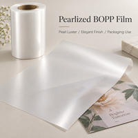 Film BOPP Nectar Mat Perlé pour Emballage de Boîtes, Emballage de Gâteaux, Impression, Film de Laminage Thermique Brillant, Film de Laminage à Froid