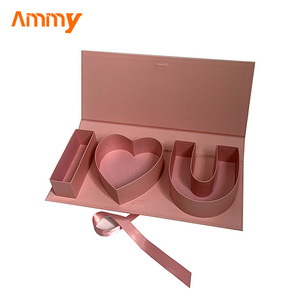 Ngày lễ tình yêu lớn hoa Bao bì hộp tay trống Hộp hoa hồng tình yêu AM-GPC08 ammy tình yêu hình chữ nhật hoa hồng hộp ngày của mẹ - Product Image 5