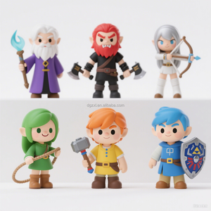 Personalizado 6 unids/set juego japonés dibujos animados PVC figuras de acción Modelo figura de juguete <span class=keywords><strong>Anime</strong></span> Legends Zeld ODM uso para coleccionar - Product Image 3