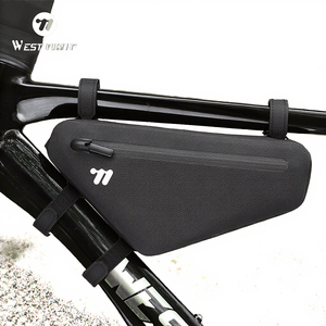 Bolsa Triangular Impermeable para Bicicleta, Negra, para Debajo del Tubo, Bolsa de Almacenamiento - Product Image 1