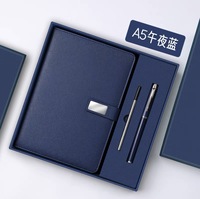 Promo : Coffret Cadeau Luxe en Cuir PU A5 pour Entreprises avec Stylo, Mug Isotherme et Housse de Carnet en Cuir Personnalisable USB