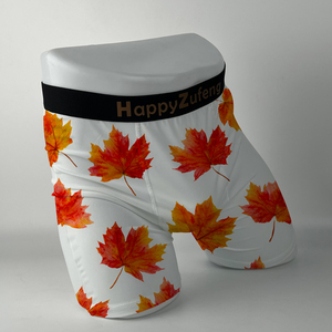 Boxer da uomo con Logo personalizzato biancheria intima <span class=keywords><strong>Super</strong></span> confortevole e <span class=keywords><strong>Sexy</strong></span> tessuto bianco bianco per sublimazione a maglia con Logo in vita - Product Image 3