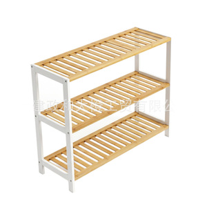 BLD 3-Layer Bamboo <b>Shoe</b> <b>Rack</b> 27.51x9.84x21.65in Dustproof <b>Storage</b> Unit for Household Use - Product Image 5
