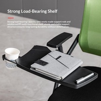 Chaise de formation en maille avec tablette pliable, empilable, rotative, avec accoudoirs en acier moderne – Tabouret mobile pour salle de réunion