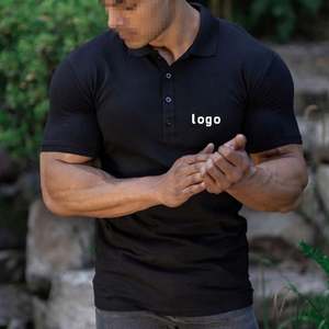 2025 gros pull Fitness Sport Polo Logo personnalisé mode hommes mince Golf Polo chemise - Product Image 6