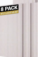 Panneaux acoustiques muraux autocollants (feutre en fibre de polyester NRC 80%) pour la décoration intérieure des bureaux, des salles de théâtre et des salles de piano