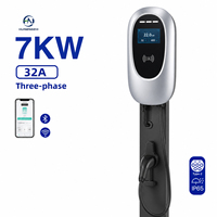 Borne de recharge murale pour VE 7kW, norme UE, 32A, protection contre les défauts de phase, UKCA, maison intelligente, sans protection contre les surtensions, contrôle intelligent par application, chargeur AC