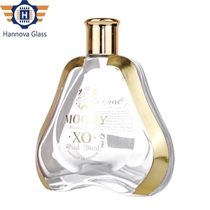 Bouteille d'alcool de 700ml au design personnalisé avec bordure dorée ornée pour le <span class=keywords><strong>cognac</strong></span> XO Premium <span class=keywords><strong>Cognac</strong></span> Spirit avec un bouchon - Product Image 5