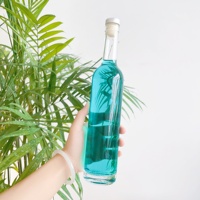 Fournisseur chinois Traitement Personnalisé 1000 Ml 750 Ml 500 Ml Vodka Whisky Liqueur Brandy Rhum Tequlia