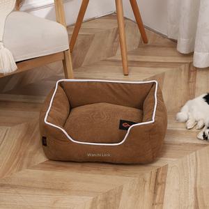 Teddy-Cord-Haustierbett für <span class=keywords><strong>Pomeranian</strong></span>, Golden Retriever & Alle Hundegrößen - Ganzjahres-Katzen- & Hundebett Großhandel - Product Image 6