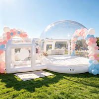 Maison à bulles gonflable transparente en PVC pour mariage, maison à bulles gonflable pour tout-petits, tente à bulles gonflable blanche pour fête