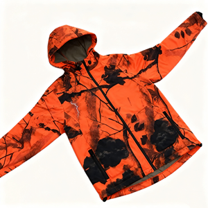 Veste de <span class=keywords><strong>chasse</strong></span> imperméable en <span class=keywords><strong>softshell</strong></span> pour homme, camouflage biomimétique, orange, pour la <span class=keywords><strong>chasse</strong></span> et la jungle - Product Image 5
