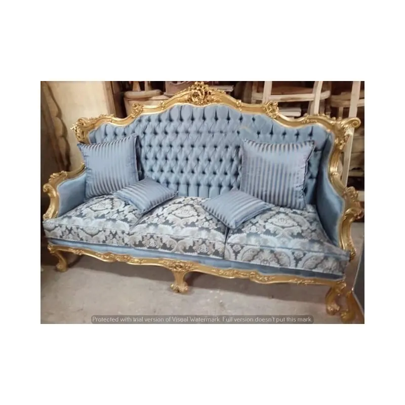 Professional manufacturer supply antique french sofa salon set classic sofa cover baroque sofa sets