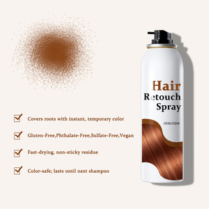 <span class=keywords><strong>Spray</strong></span> de retouche capillaire OEM ODM – Couvre les cheveux blancs, corrige la couleur, fixe la teinture – Aérosol – Usine cosmétique - Product Image 3