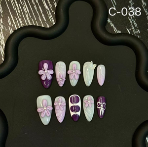 Soldes Exceptionnelles : Faux Ongles Faits Main à Coller avec Colle – Ongles de <span class=keywords><strong>Luxe</strong></span> pour Filles, Vente en Gros, Remise sur Quantité, Nail Art Personnalisé - Product Image 2