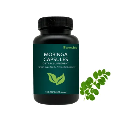 OEM High Quality Moringa Leaf Extract To Aid Digestion Moringa Leaf Powder Capsules