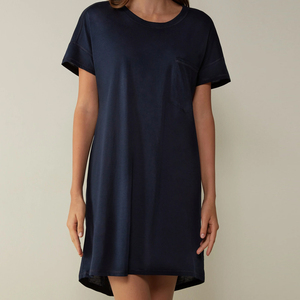 Bamboo Cotton Women's <strong>Sleep</strong> Dress Organic Jersey Nightdress for Women Summer Womens Lounge Dresses Casual Night <strong>Tee</strong> - Product Image 1