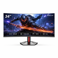 Moniteur d'ordinateur de bureau UWQHD 34 pouces à prix d'usine OEM avec taux de rafraîchissement de 165 Hz pour ordinateurs de bureau de jeu