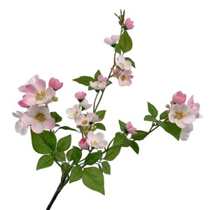 Flor Artificial de Begonia de Seda, Rama Individual, Blanca, Decoración para el Hogar, Primavera SCXC-0530 - Product Image 5