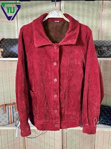 Giacca di jeans spessa di seconda mano giacca moda donna Casual inverno manica lunga uomo cappotto di jeans <span class=keywords><strong>vestiti</strong></span> usati in balle - Product Image 6