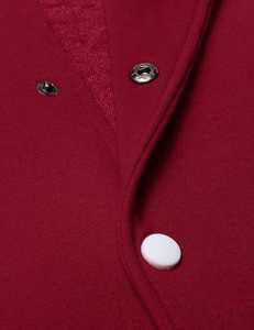 Veste universitaire décontractée brodée sur mesure de qualité supérieure 100% coton Manches en cuir Col montant OEM Vente en gros Hiver - Product Image 4