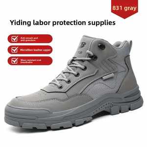 Zapatos de Seguridad de Trabajo para Hombre, Nuevos, Originales, con Puntera de Acero, Resistentes al Desgaste, Antideslizantes, Botas Cortas, Protección Laboral para Soldador - Product Image 5