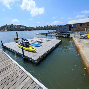 Populaire Vlot Dock Air Mat Jet Ski Platform Aangepaste Drijvende Opblaasbare Dock Met Dak Zout Water - Product Image 1