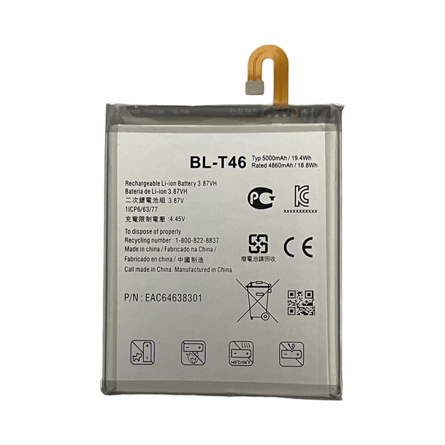 High Capacity Battery BL-T46 for LG V60 Replacement Batteries 3.87V 5000mAh